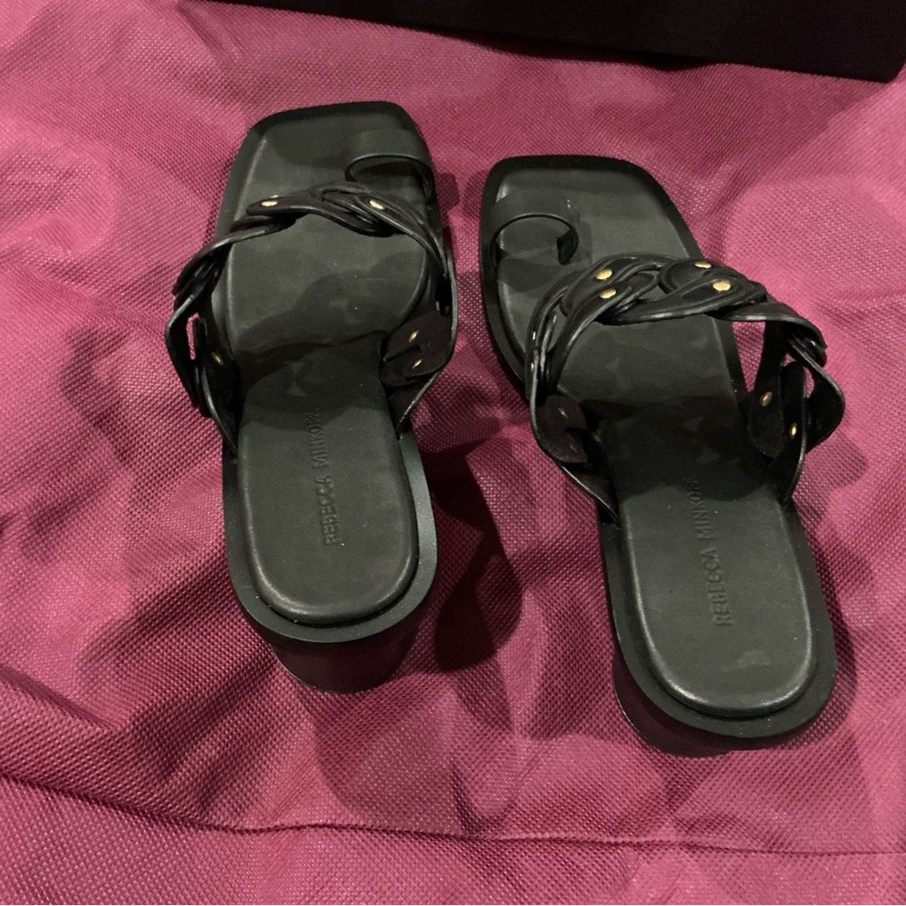 Rebecca Minkoff studded toe loop woman’s sandal - Picture 5 of 11